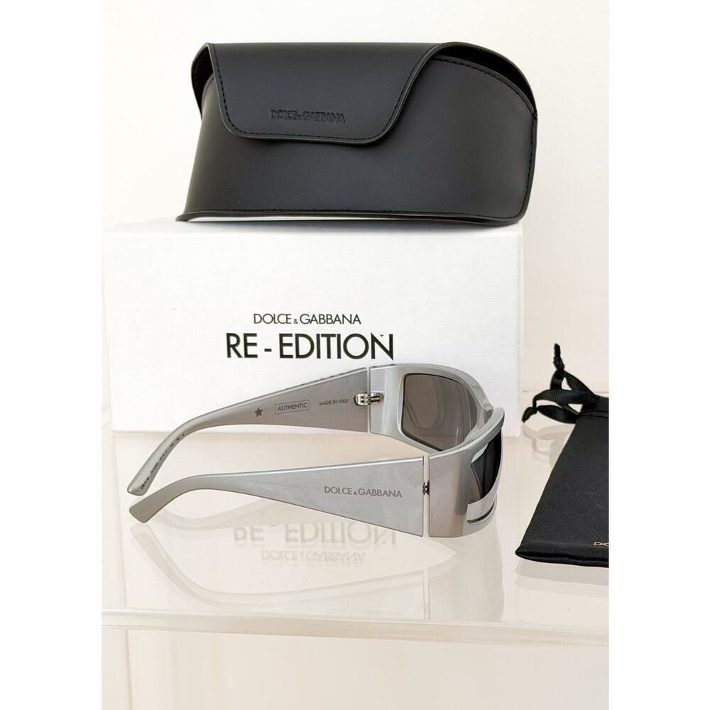 NEW Dolce & Gabbana DG6188 Grey/Light Grey Mirrored (3415/6G) Unisex Sunglasses - Picture 5 of 16
